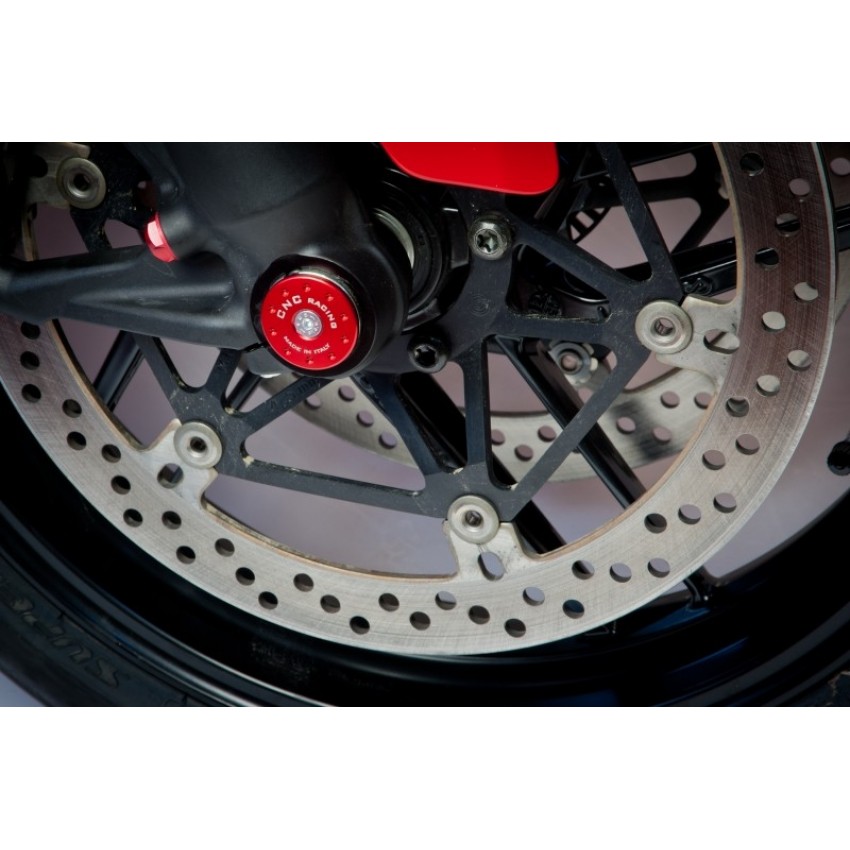 Kit Bouchons Axe De Roue Avant CNC Racing Panigale Ducati Krax Moto