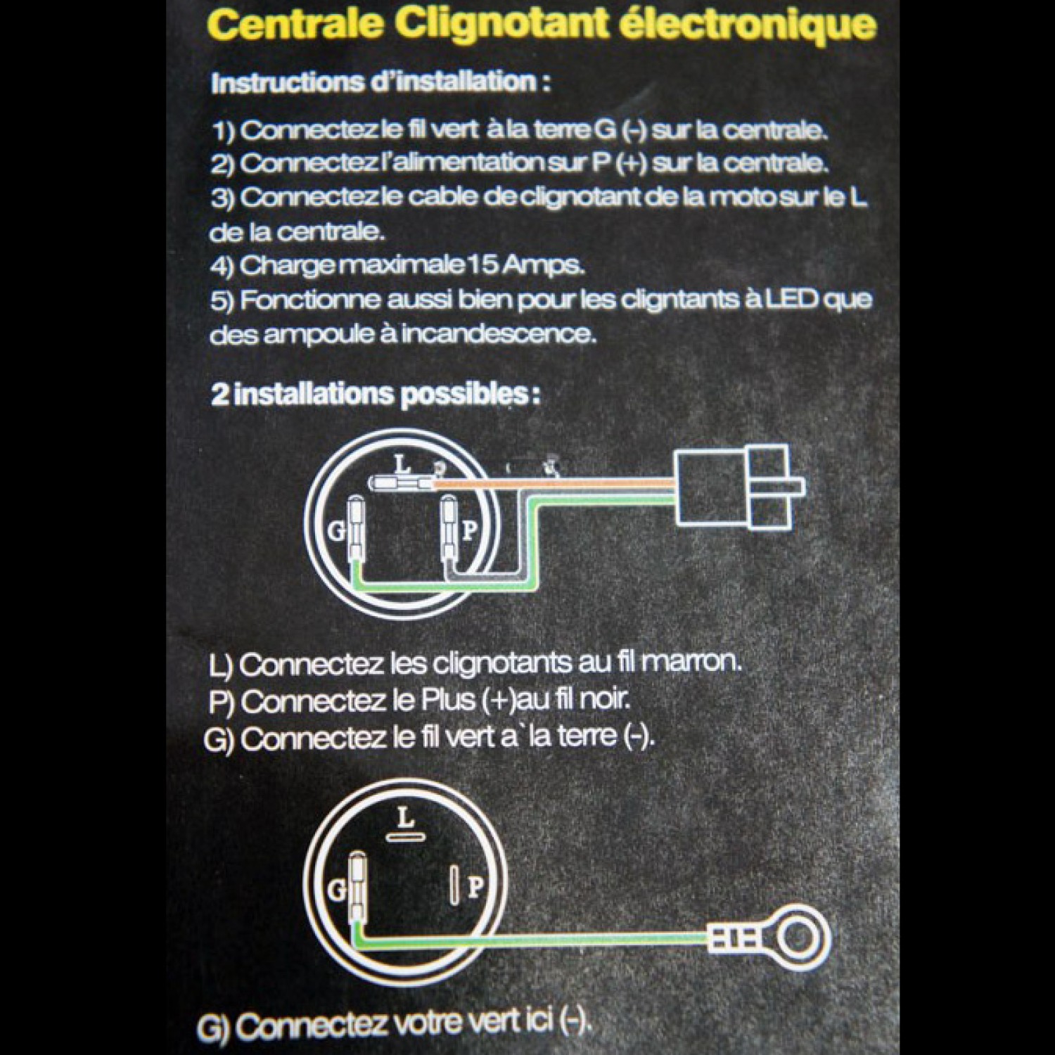 Centrale clignotante électronique BIHR universel pour clignotants LED -  pièces détachées moto cross Mud Riders