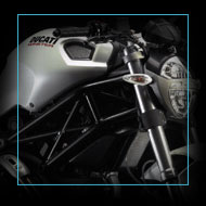 Guidon de moto poignée guidon guidon de moto poignées pour Ducati MONSTER  695 696 795 796 797 821 1200 1200S 1100/S EVO - Type Blue